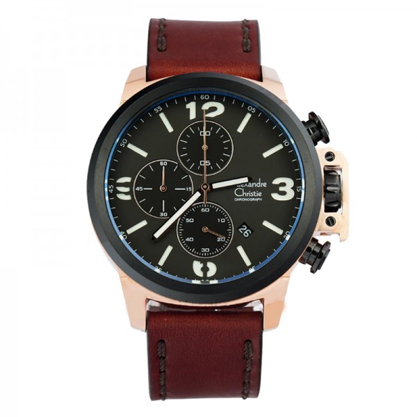 Alexandre Christie AC 6280 Rosegold Brown MCLBRBABO